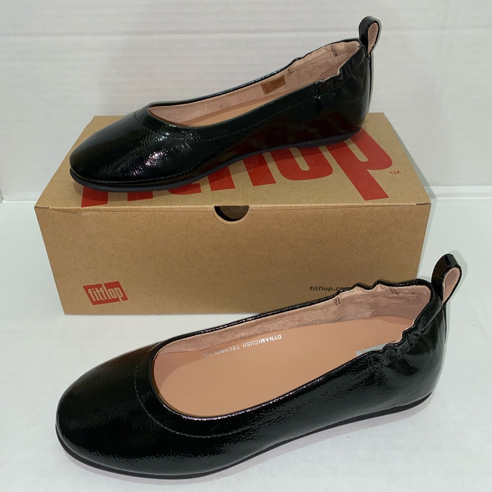 Patent Pu Ballerina flats from Fitflop